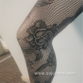 Breathable Black Sexy Hollow-out Elegant Lace Stockings
